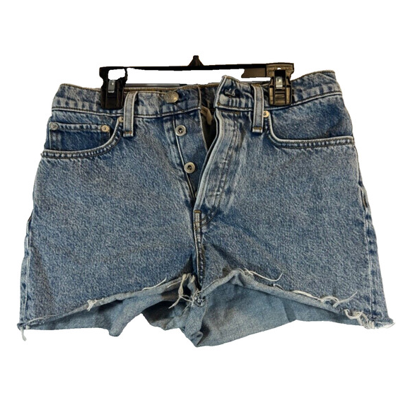 rag & bone Pants - Rag and Bone Maya High-Rise Shorty Short in Jones Sz. 25 Button Fly Raw Hem D14